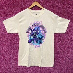 Tom and Jerry Airbrushed Cartoon Tshirt size medium